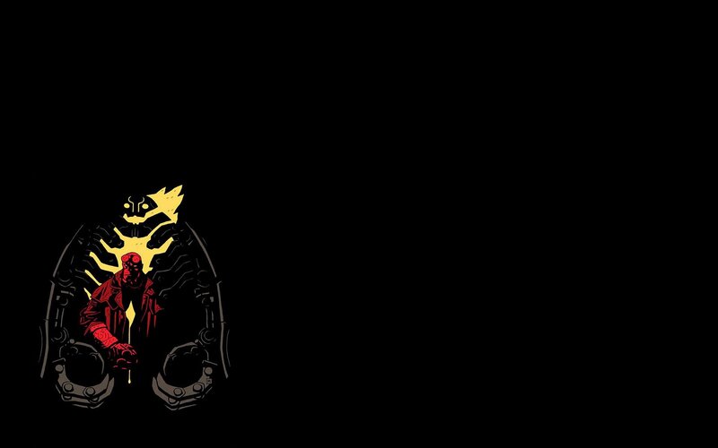 Hellboy with demonic entity