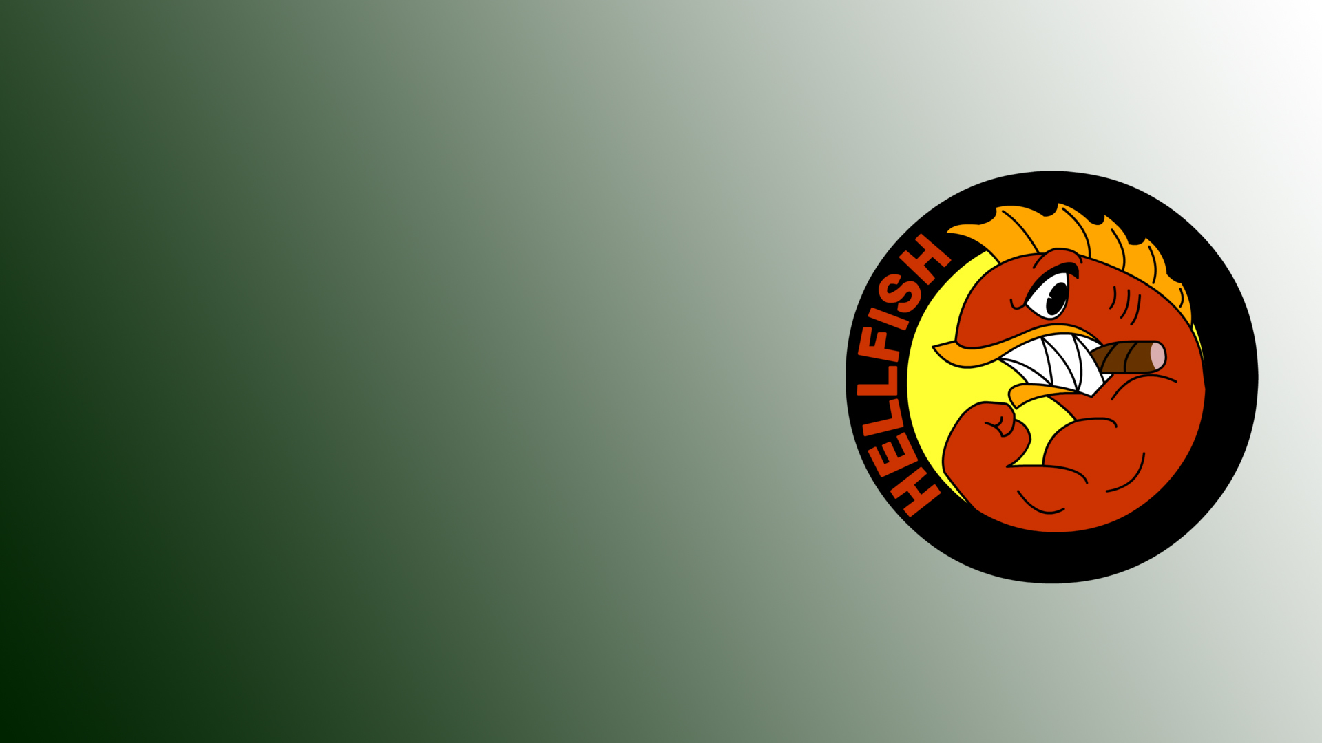 Hellfish logo wallpaper