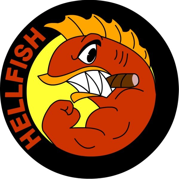 Hellfish logo with cigar