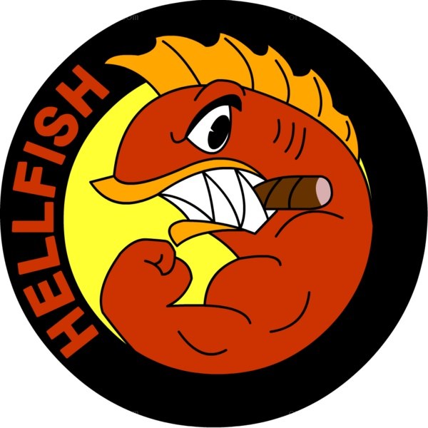 Hellfish logo with cigar