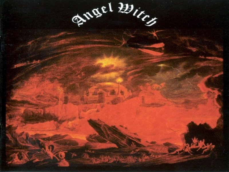 Hellish Landscape with Figures — Red, Dramatic