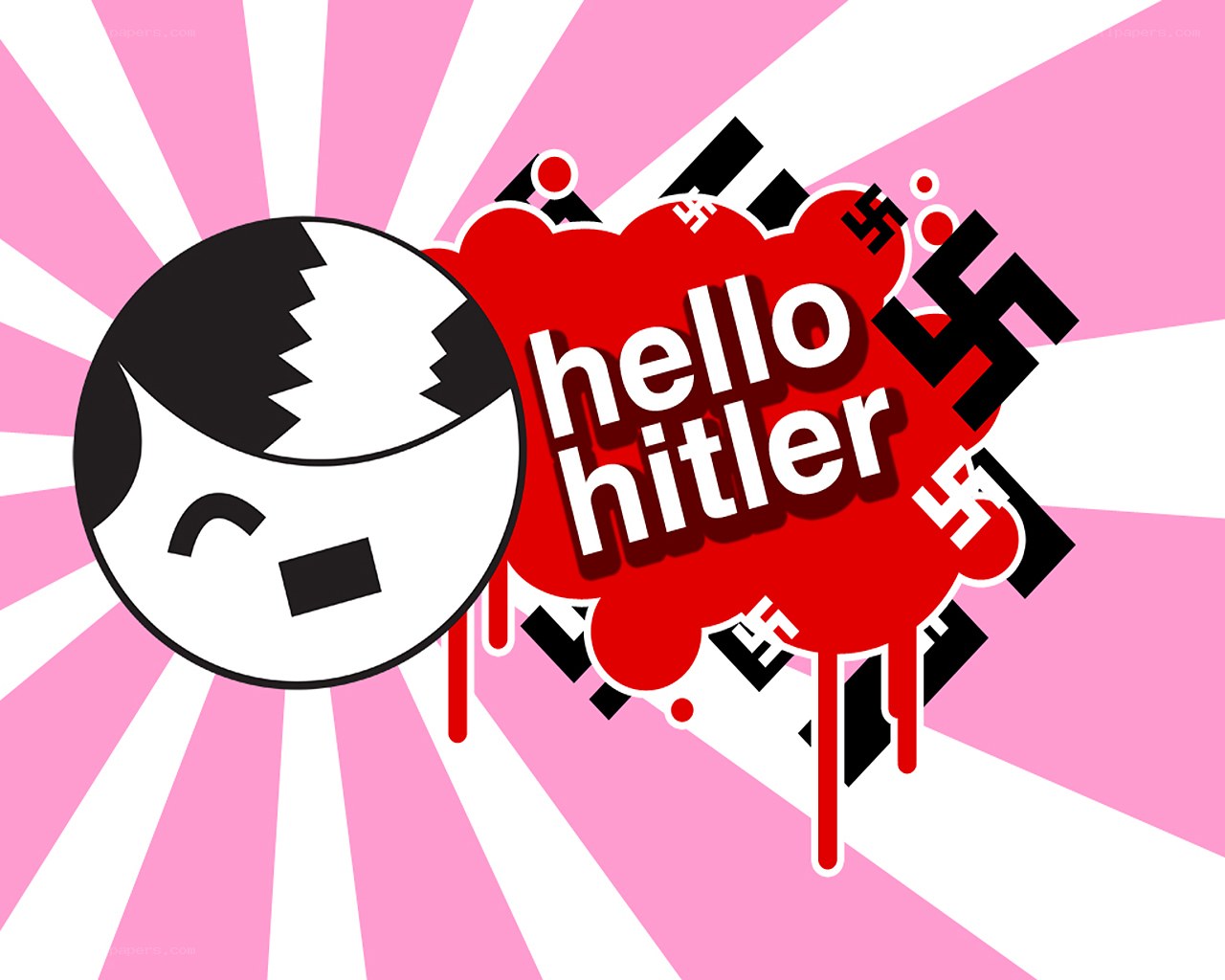 Hello Hitler cartoon art