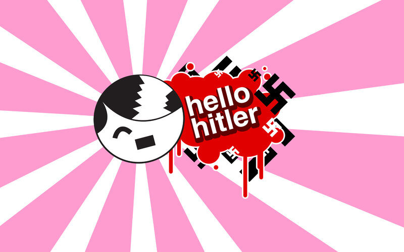 Hello Hitler logo art