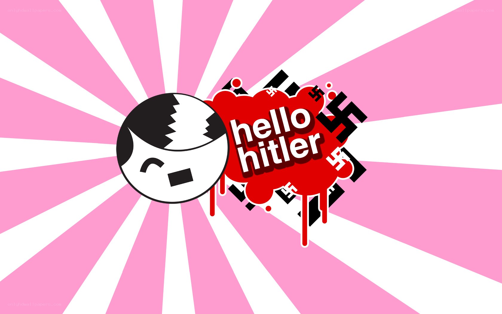 Hello Hitler logo art