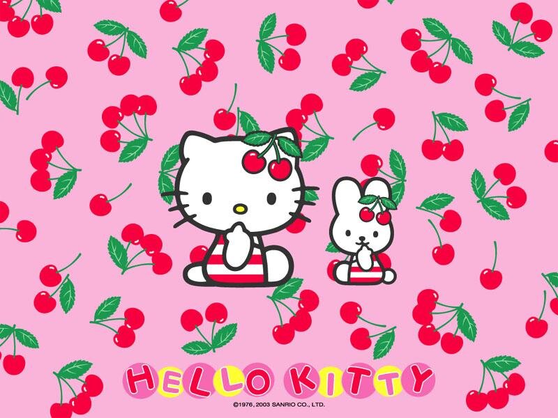 Hello Kitty and a Bunny