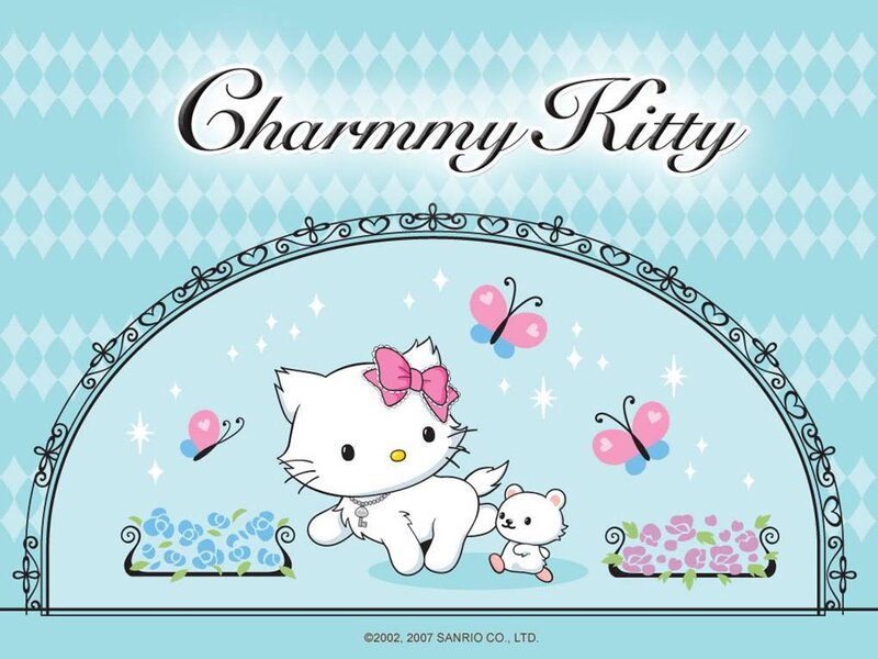 Hello Kitty and a Kitten
