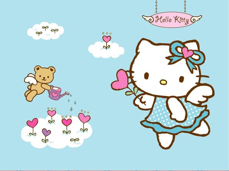 Hello Kitty and angel bear