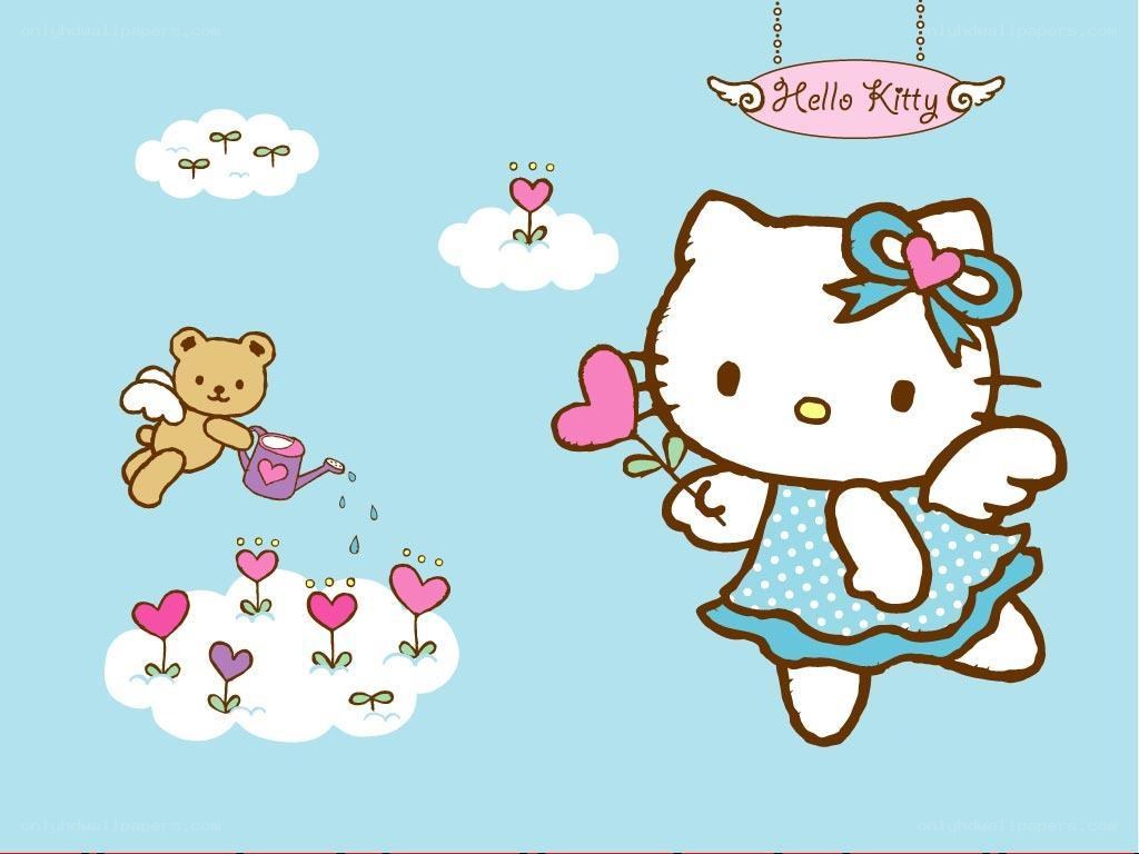 Hello Kitty and angel bear