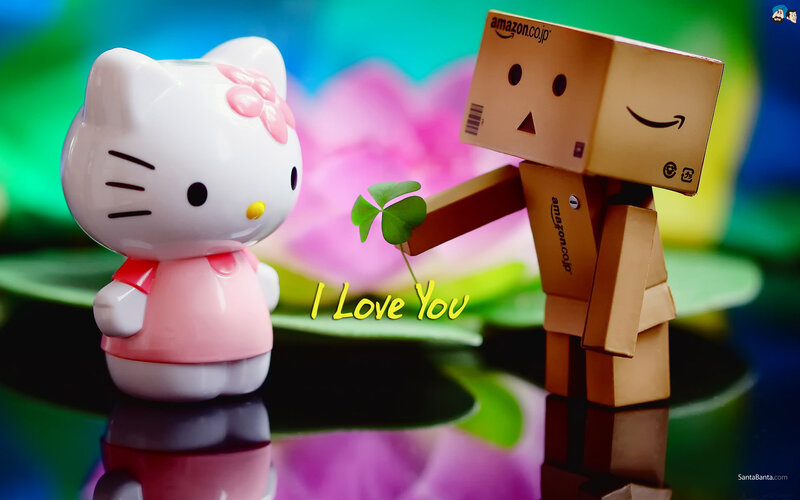 Hello Kitty and Danbo — Pink, Romantic