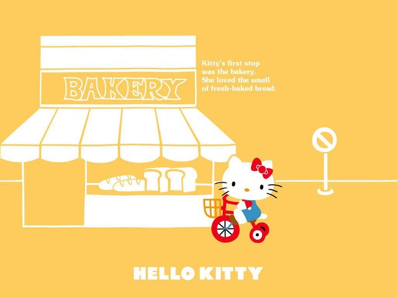 Hello Kitty at the bakery