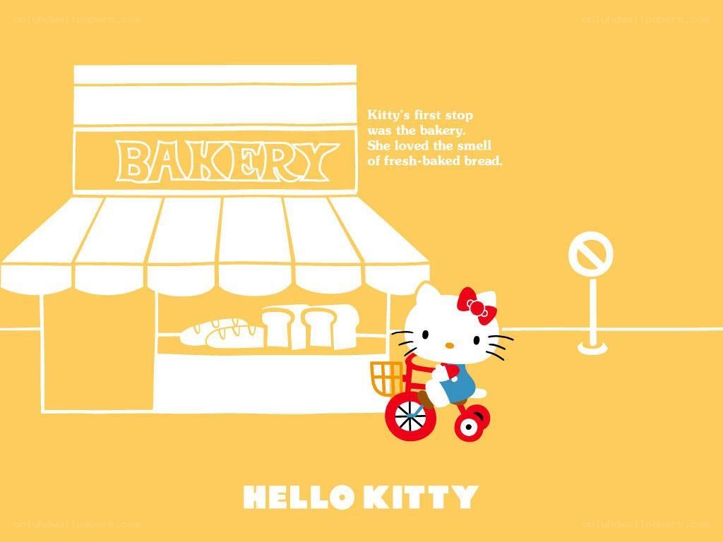 Hello Kitty at the bakery