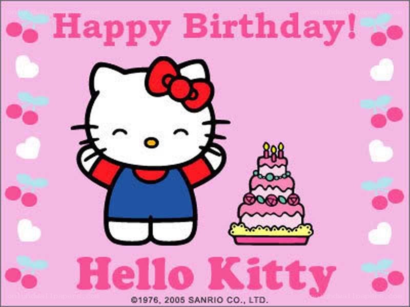 Hello Kitty birthday card