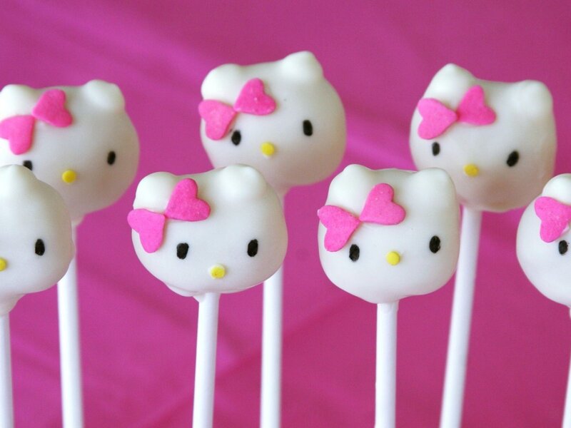 Hello Kitty Cake Pops