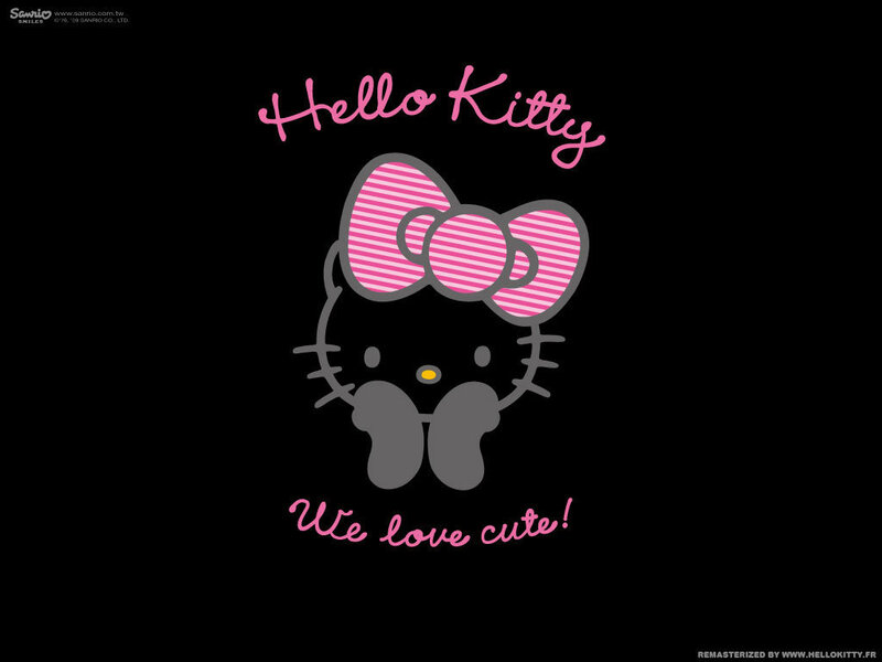 Hello Kitty Character — Black, Cute