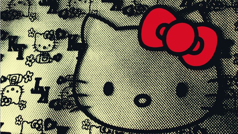 Hello Kitty Character — Black, Stylized