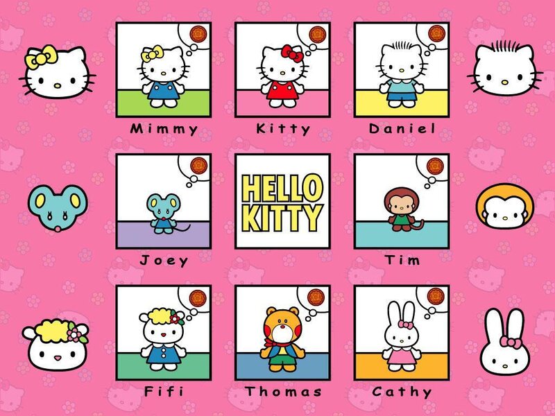 Hello Kitty character lineup