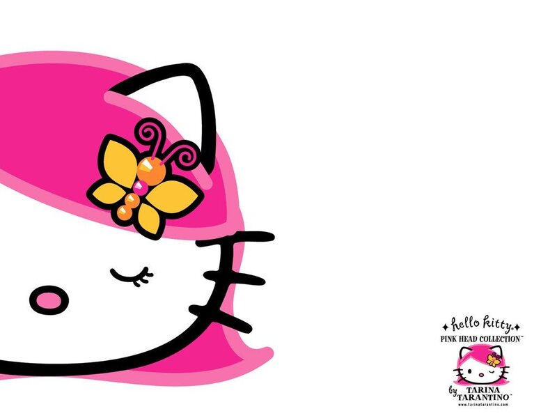 Hello Kitty Character — Pink, Calm, Vector Art, Flower