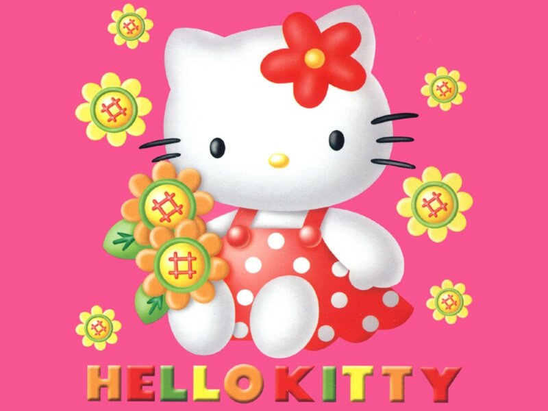 Hello Kitty Character — Pink, Cheerful