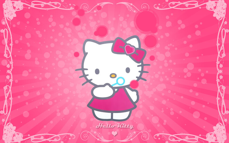Hello Kitty Character — Pink, Playful, Illustration, Bow