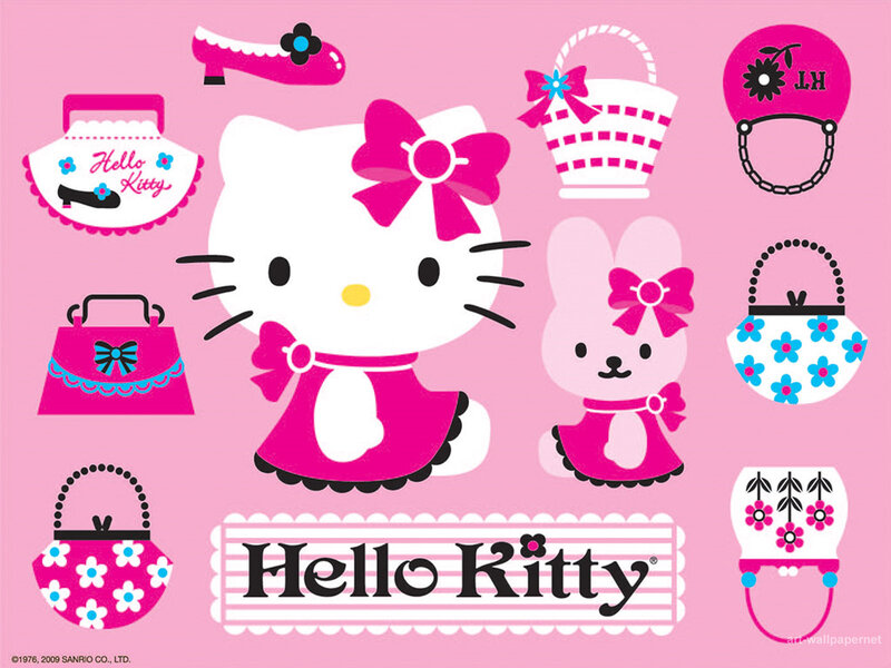 Hello Kitty Character — Pink, Playful, Vector Art