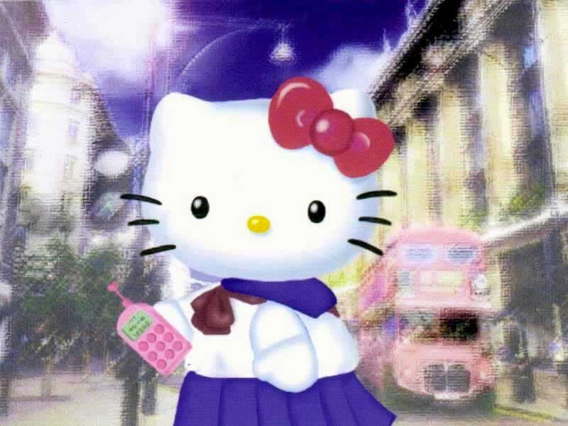 Hello Kitty Character — White, Playful