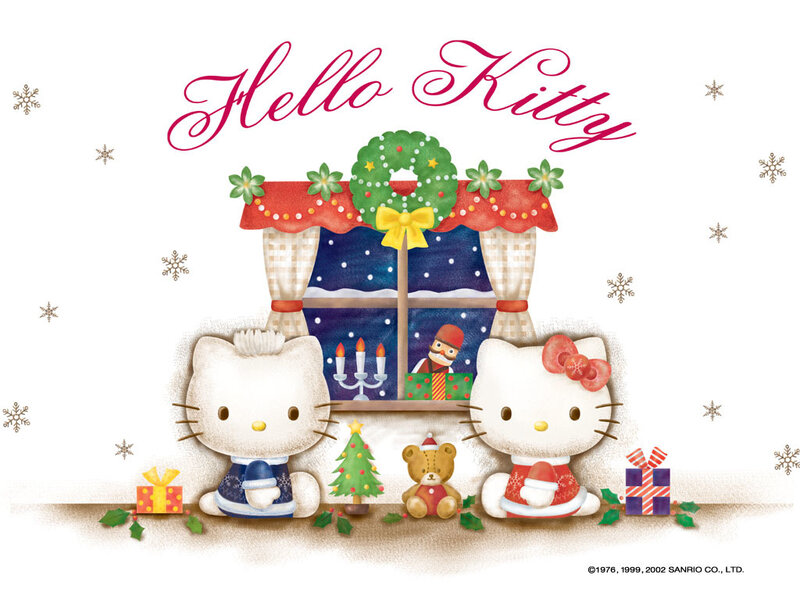 Hello Kitty Characters — White, Festive