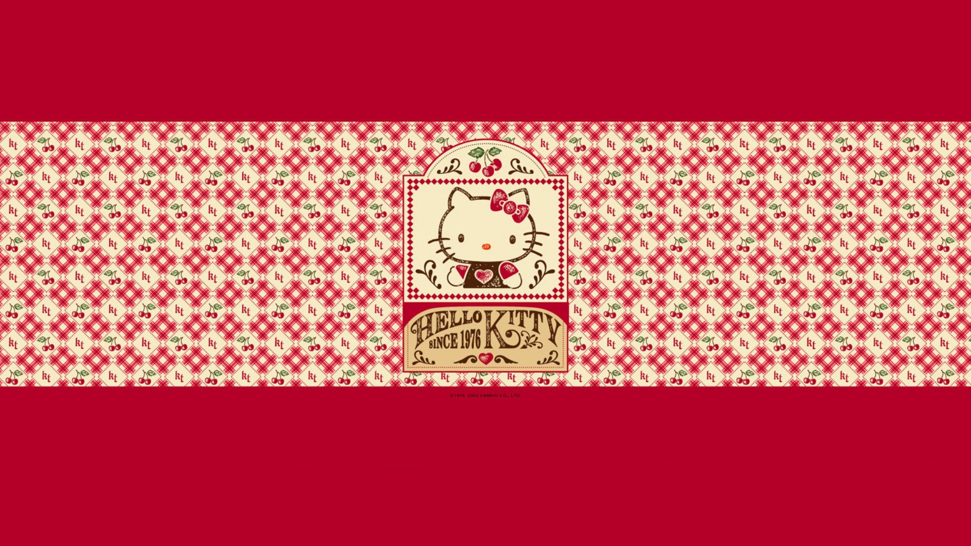 Hello Kitty cherry pattern