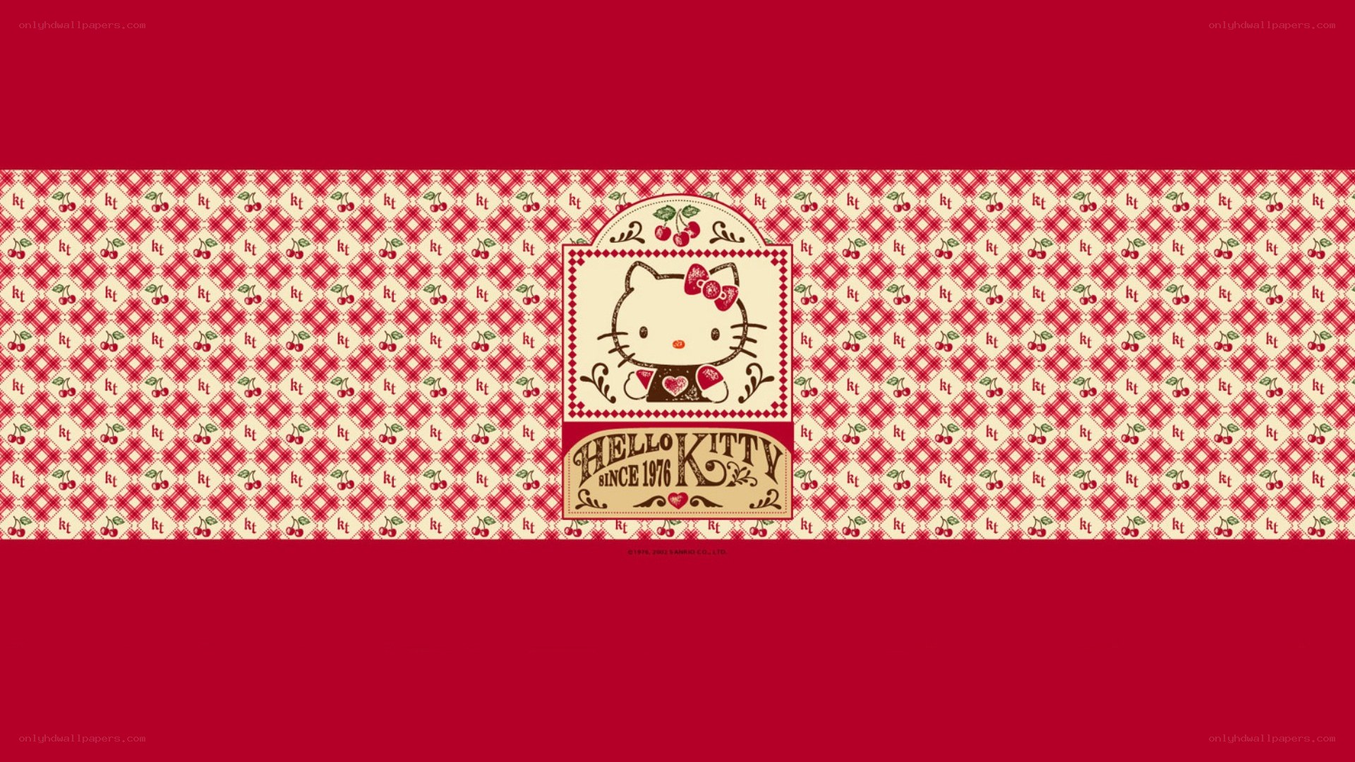 Hello Kitty cherry pattern
