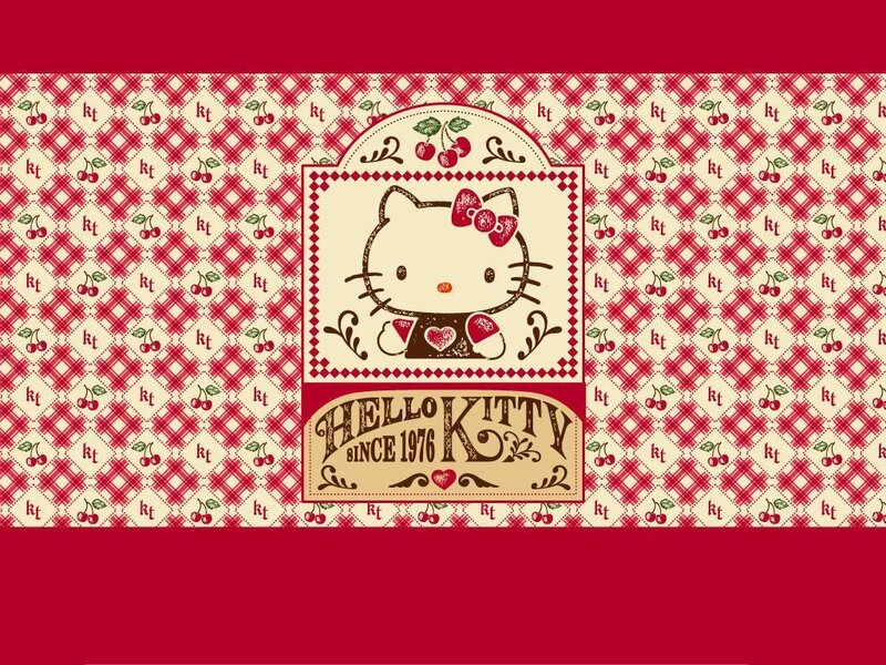 Hello Kitty cherry pattern