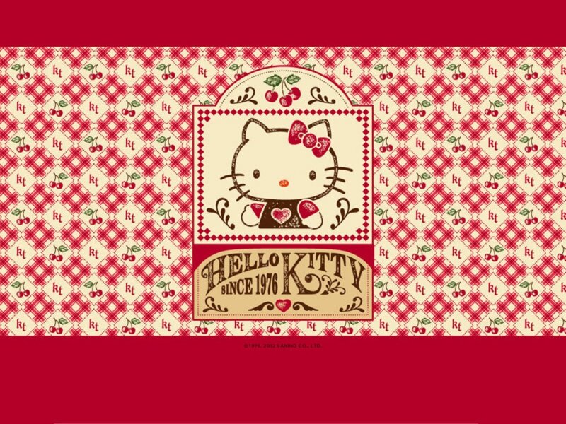Hello Kitty cherry pattern