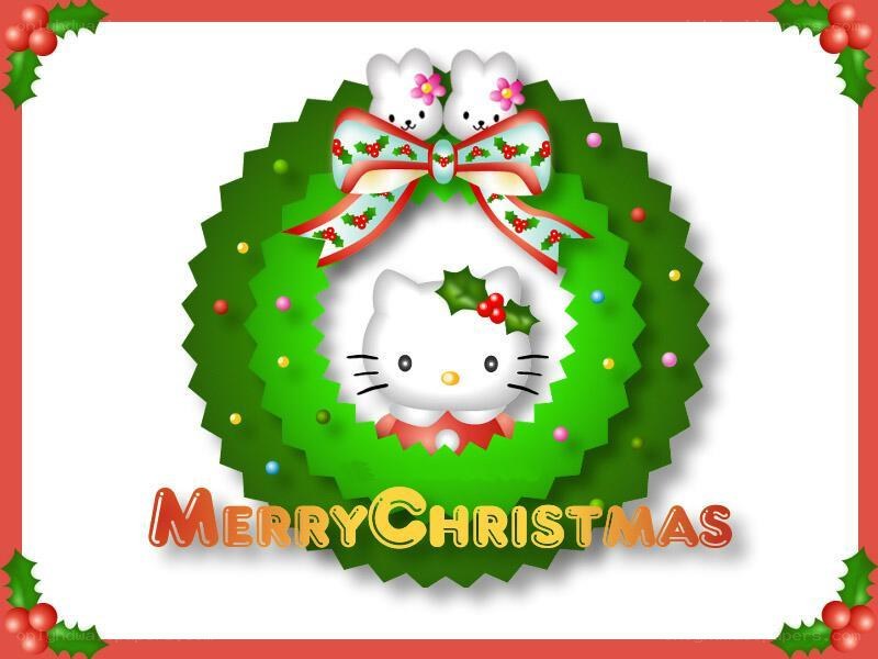 Hello Kitty Christmas wreath