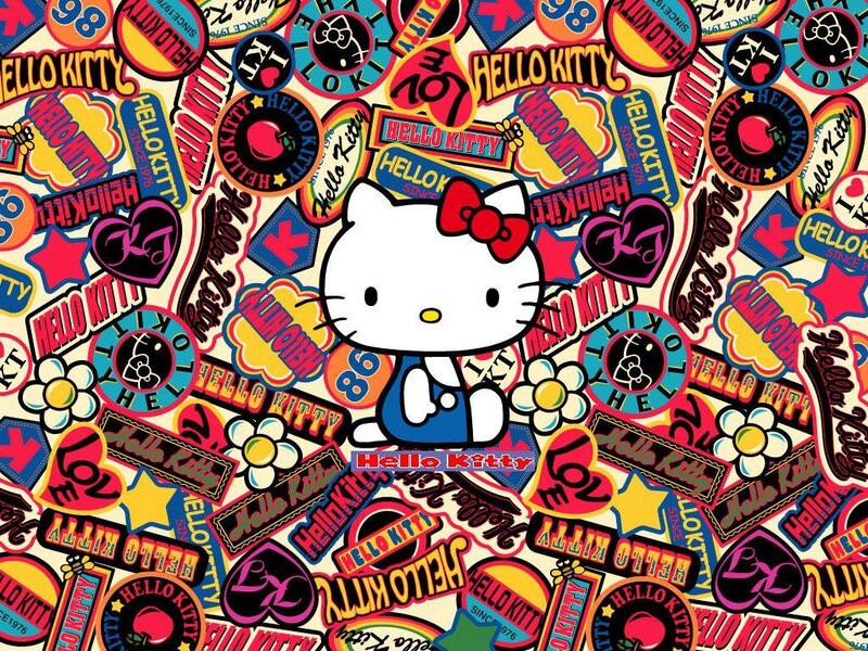 Hello Kitty collage wallpaper