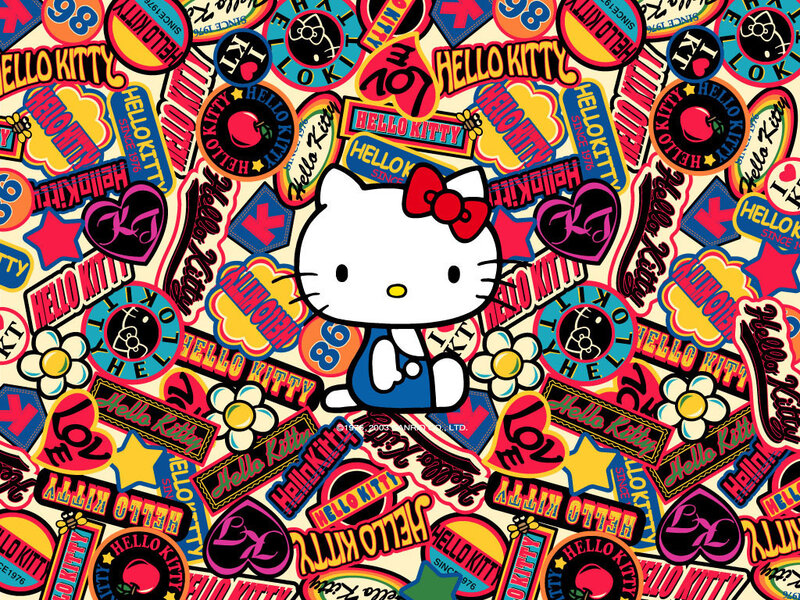 Hello Kitty collage wallpaper