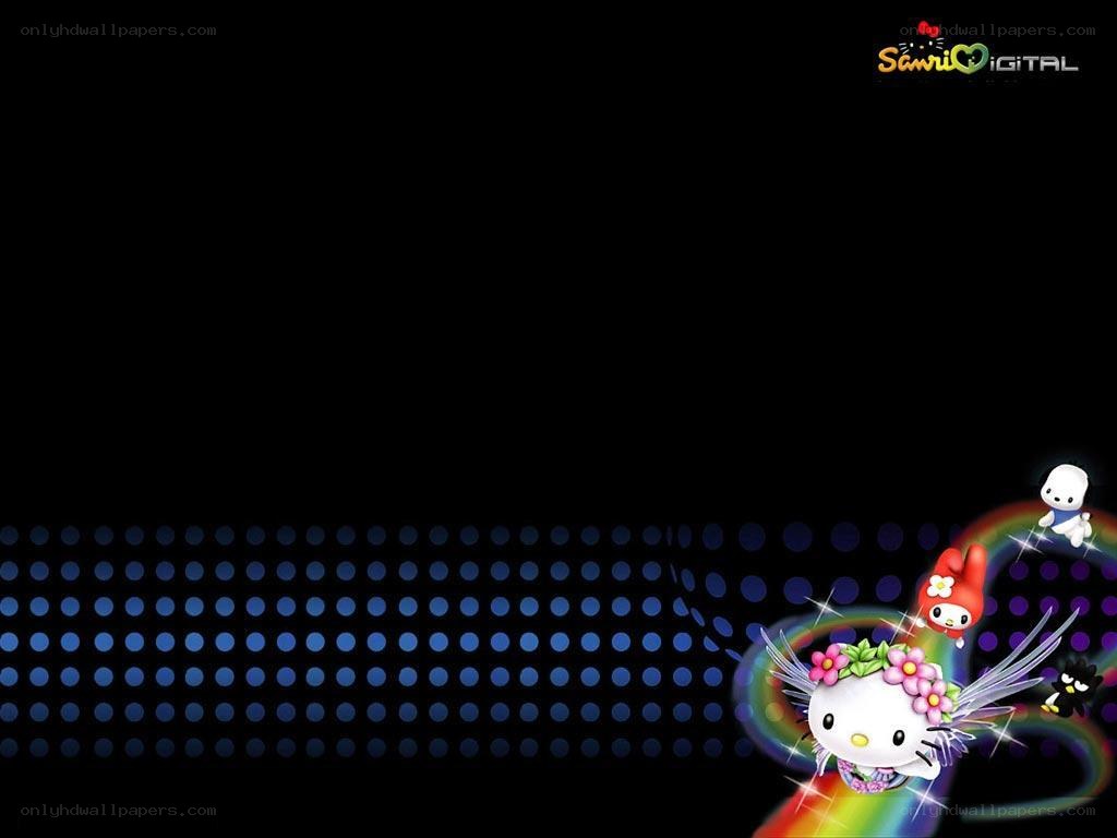 Hello Kitty digital wallpaper