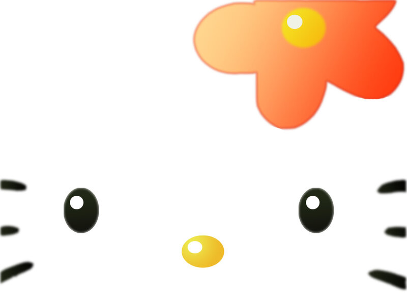 Hello Kitty Face — White, Playful