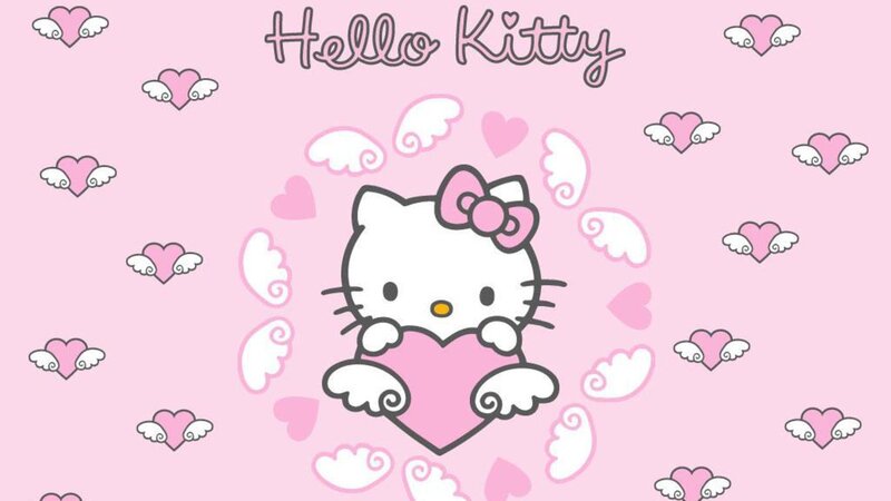 Hello Kitty Holding Heart