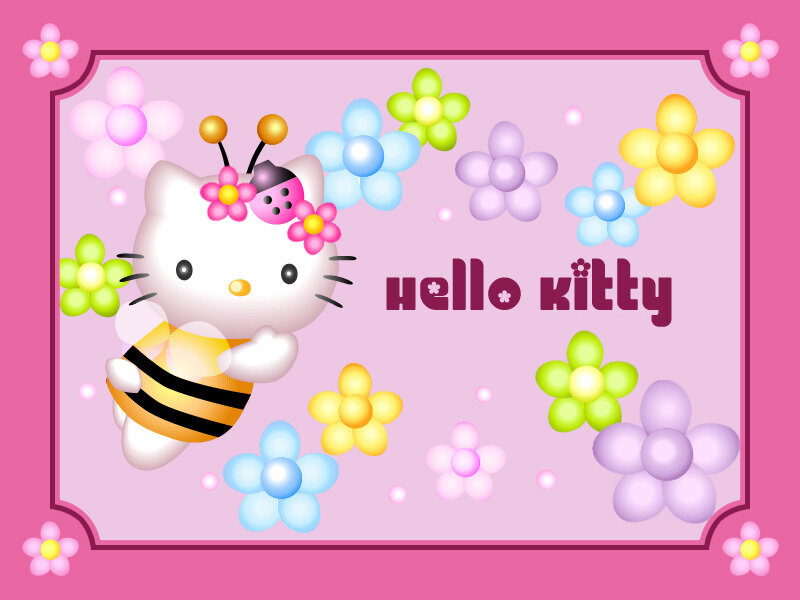 Hello Kitty in bee costume