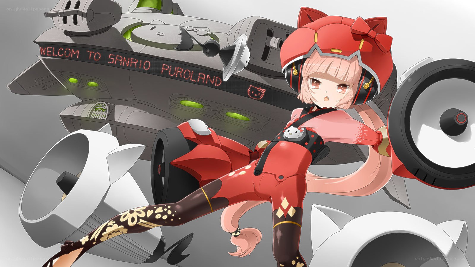 Hello Kitty in futuristic gear