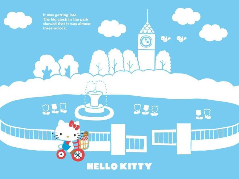 Hello Kitty in the park