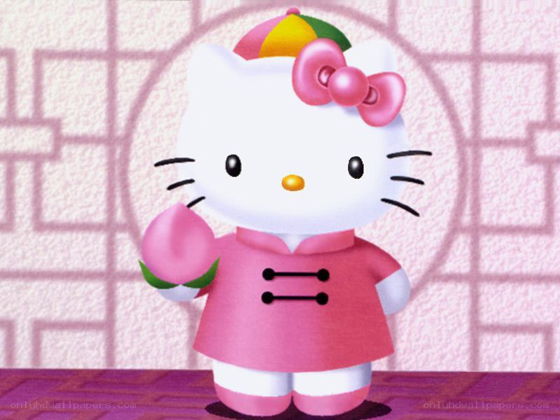 Hello Kitty in traditional outfit