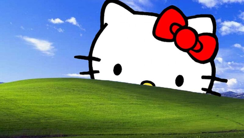 Hello Kitty on a Hill