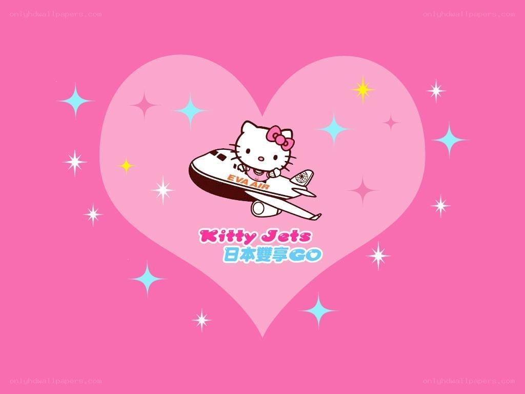 Hello Kitty on a plane