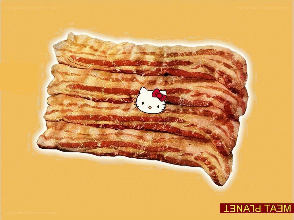 Hello Kitty on bacon