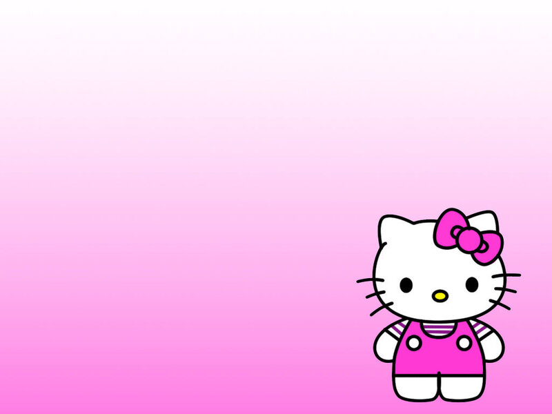 Hello Kitty on pink background