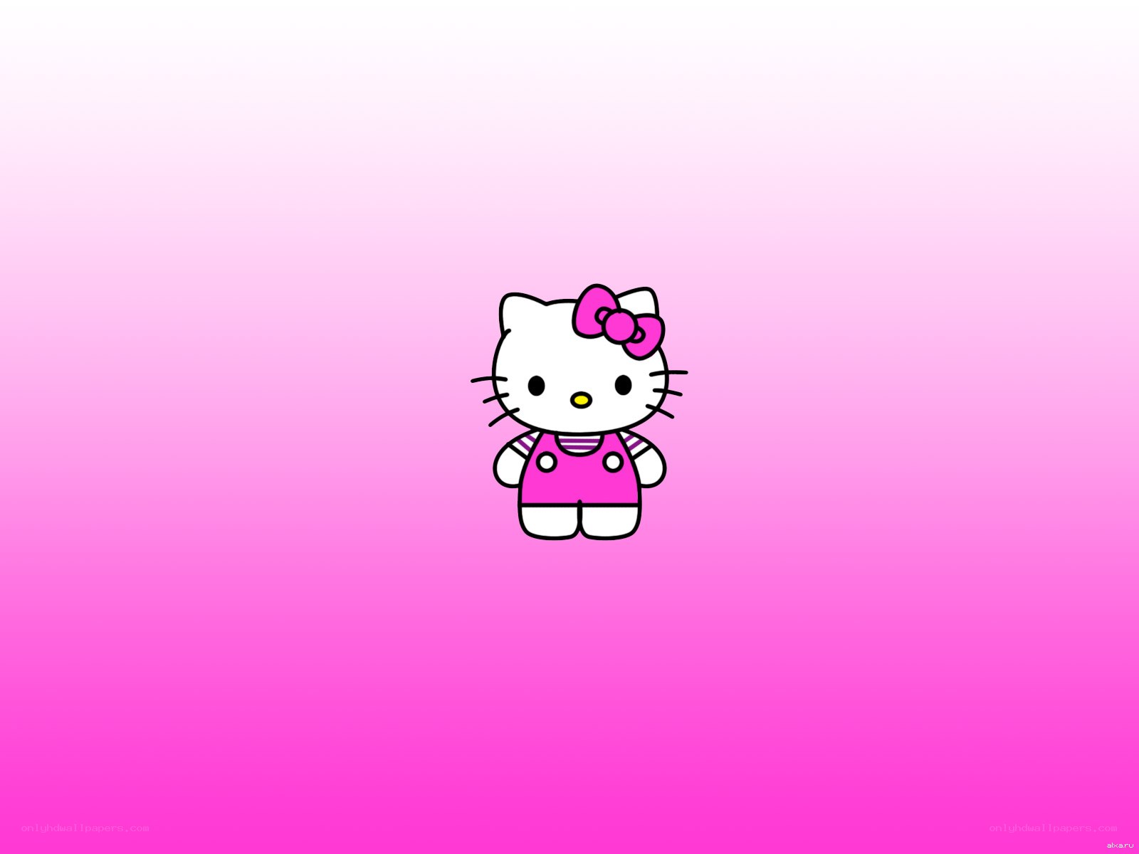 Hello Kitty on pink background