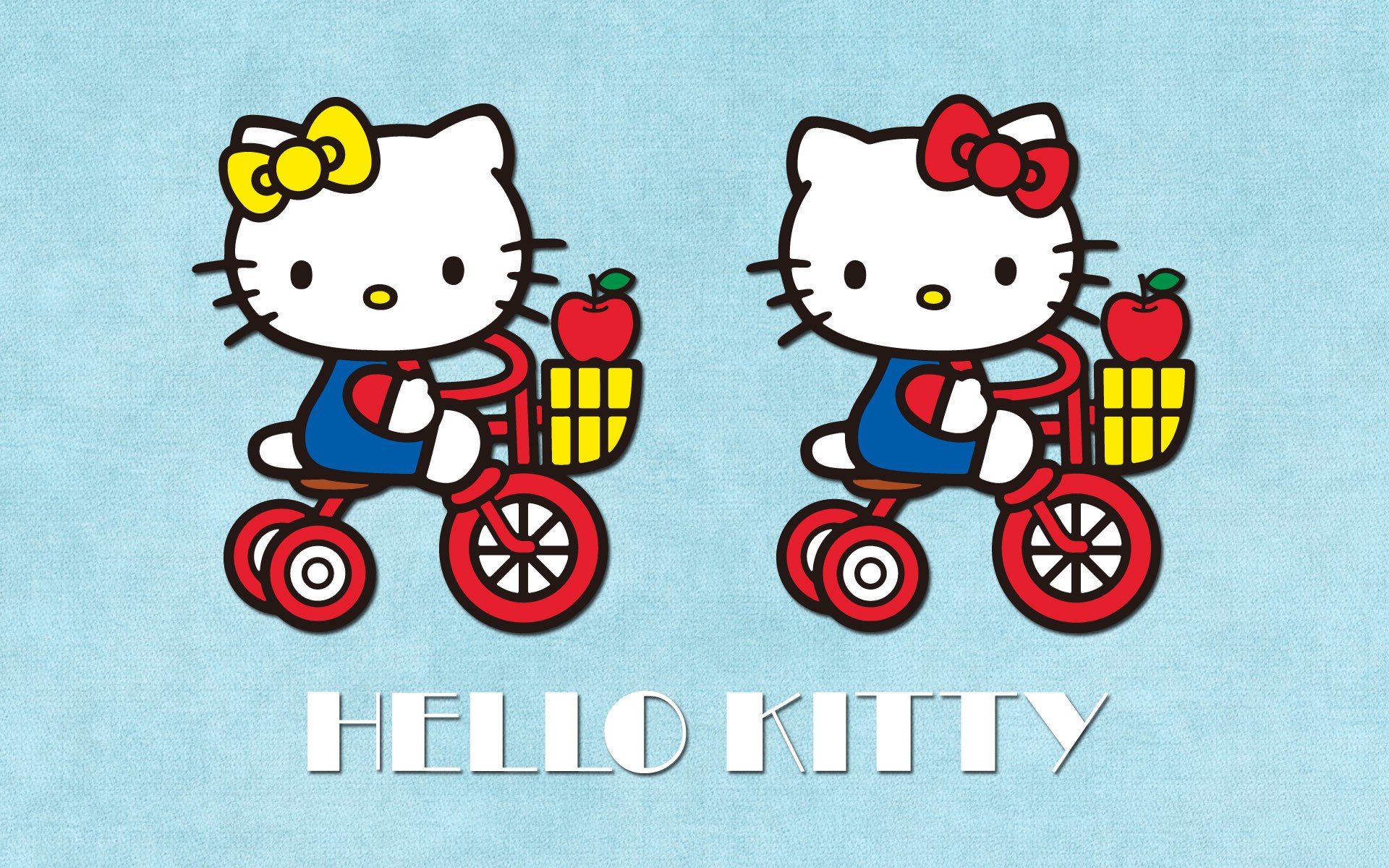 Hello Kitty on tricycles