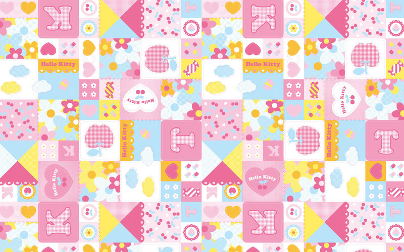 Hello Kitty patchwork pattern