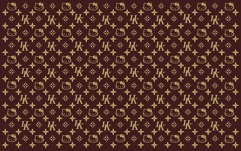 Hello Kitty pattern wallpaper