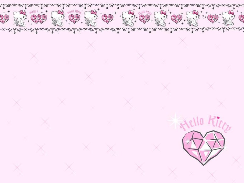 Hello Kitty pink heart design