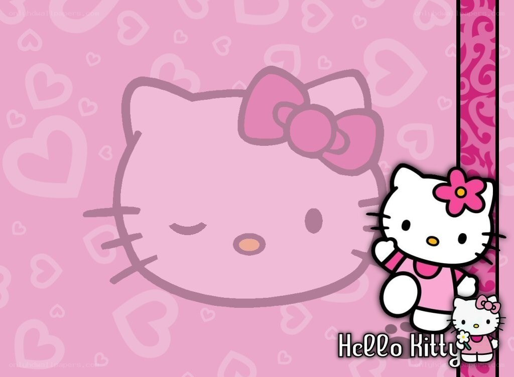Hello Kitty pink hearts